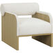 Coburn Rustic Oak / Eclipse White Lounge Chair